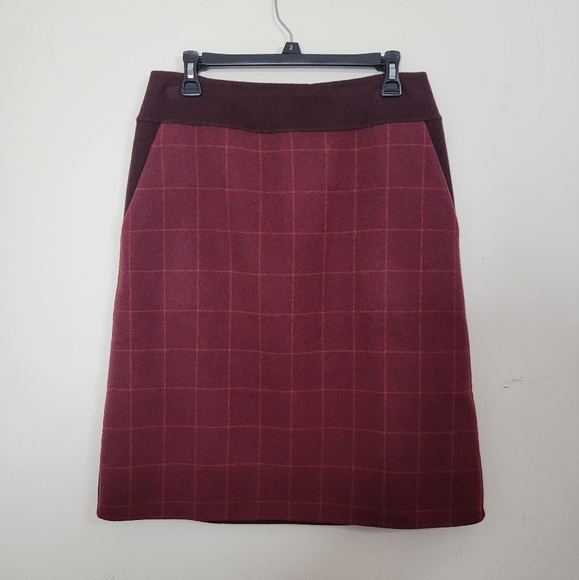 Bottega Veneta Dresses & Skirts - Bottega Veneta women's windowpane 100% cashmere skirt w/ pockets size 42 NWT